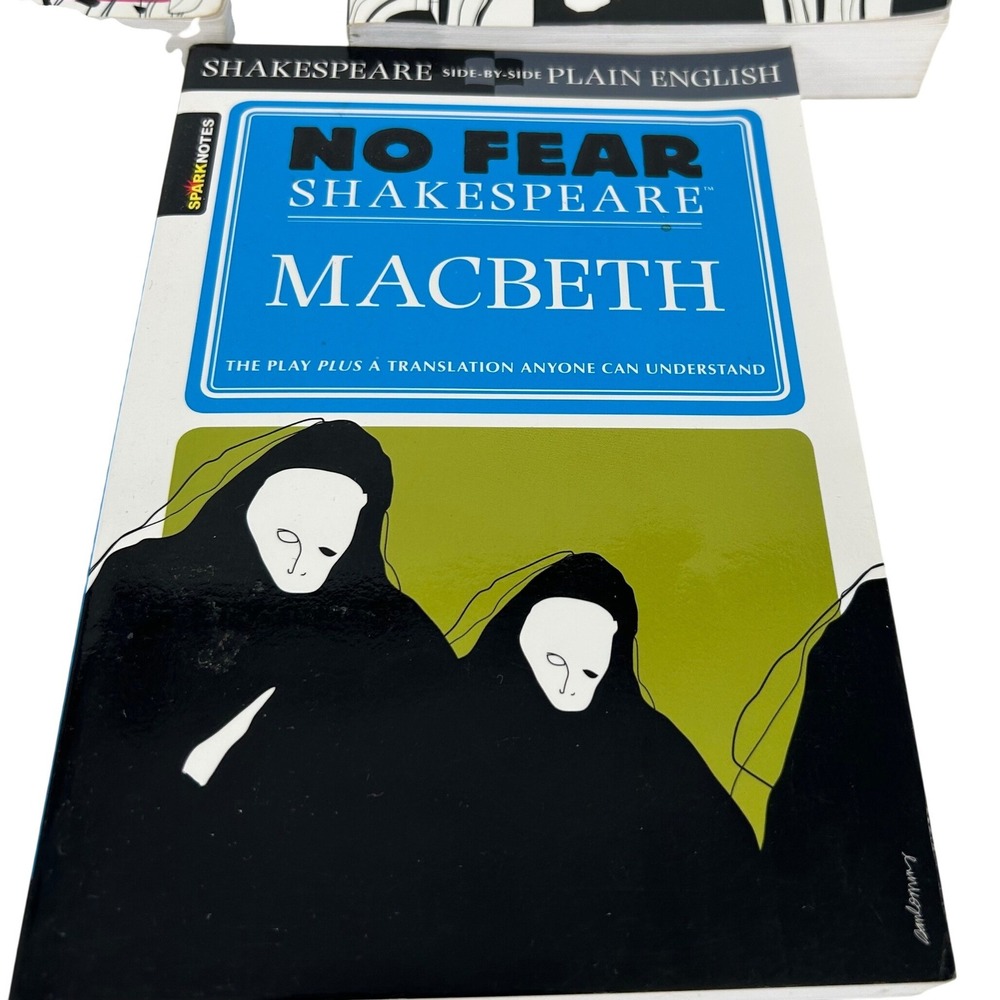 No Fear Shakespeare Macbeth SparkNotes Plain English Translation Paperback